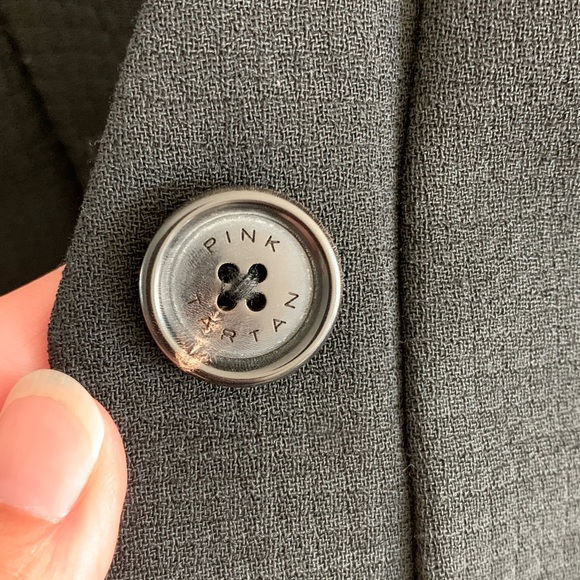 Pink Tartan Notched Lapel Blazer - Picture 6 of 9